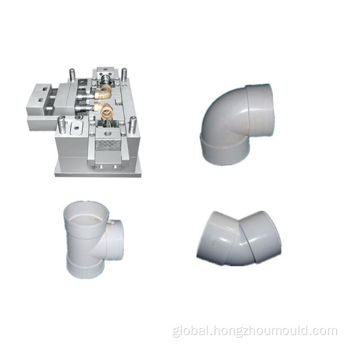 Pipe Fitting Plastic Injection Mold Oem injection plastic part pipe fitting mould Factory